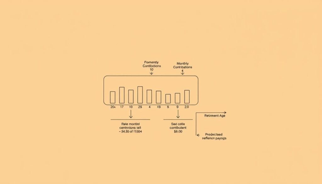 Rentenbeispiel Diagramm